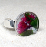 Pink flower ring $25 USD
