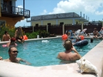 Breakfast pool party