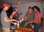 Aianna dealing Blackjack