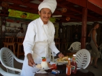 Walter serving our lunch