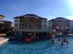 Swim up pool bar