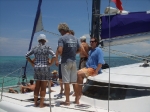 Heading to Hol Chan on the Seaduced Catamaran