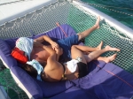 Heading to Hol Chan on the Seaduced Catamaran