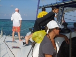 Heading to Hol Chan on the Seaduced Catamaran