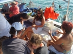 Heading to Hol Chan on the Seaduced Catamaran