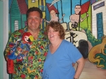 Posing with Joey & Bob at Roadkill Bar