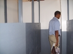 Touring the bathrooms