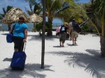 Beach front at Exotic Caye