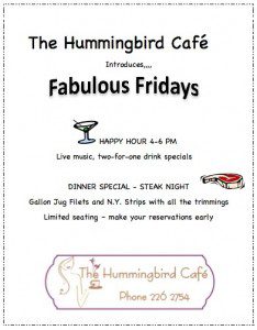 hummingbirg cafe ambergris caye