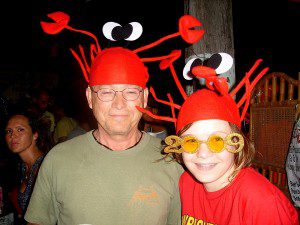 Lobster hats won at Deluscious booth