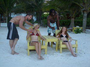 Catamaran beach bar