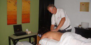 Vicky getting a massage Vicky getting a massage
