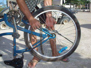 Taking back wheel off Taking back wheel off