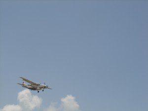 Flashing while plane is flying overhead Flashing while plane is flying overhead