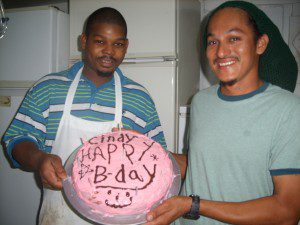 Trevor - Walter and cake Trevor - Walter and cake