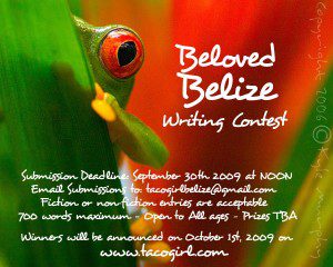 Beloved Belize Writing Contest Beloved Belize Writing Contest
