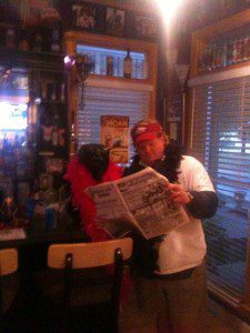 Carbunke Trumpet & Elvis reading Ambergris Today