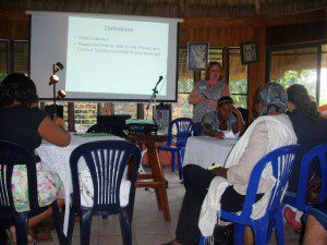 Joanne doing her presentation
