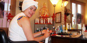 Erin ready for French braids - easy tropical haircare Ready for French Braids