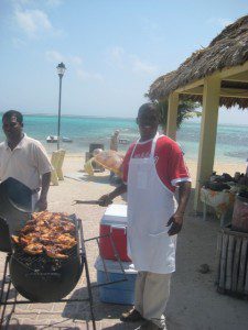 John doing bbq in the park