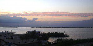 Sunset on the lagoon