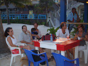 Hanging out at Crazy Canucks San Pedro Belize