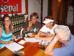 Team Maya shrimp tacos Pedro's Pizza San Pedro Belize