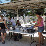 4 - Food Table 1 Deni Eiley Fundraiser BC's Beach Bar Belize