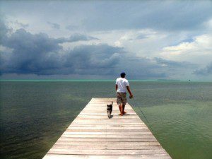 Going fishing Ambergris Caye Belize