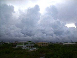 Mountainous clouds San Pedro Belize