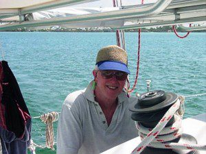 Forrest at the helm San Pedro Belize
