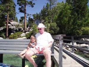Forrest and Zoe at Tahoe Lake Tahoe