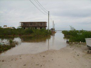 Next road over - there are 2 houses beyond the one being built in the picture Tropical Storm Matthew
