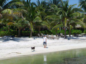 Playing on the beach at Caribbean Villas Caribbean Villas