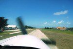 Tropic Air Cessna Caravan landing in San Pedro Belize