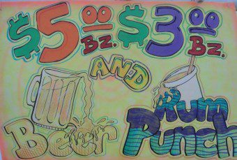 Art work by Mike Facey Belize art