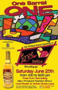 One Love - 1 Barrel - Love Belize One Love - 1 Barrel - Love Belize - Travellers Rum