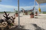 Sitting in the outdoor lounge Tropic Air Cessna Caravan