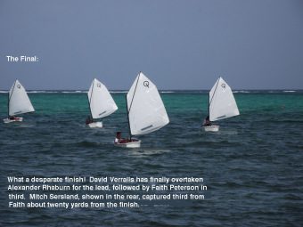 Belize Regatta Optimist class dinghies
