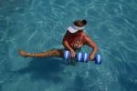 P2071052.jpg - Full body stretch Aquafit classes Ambergris Caye