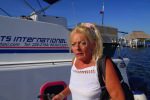 Maureen heading off to Mexico san pedro to chetumal water taxi