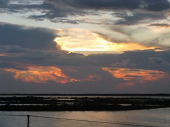 Sunset on the lagoon