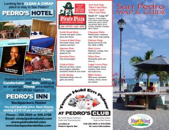 Front cover San Pedro Map Guide San Pedro Belize Map picture