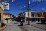 Driving down middle street on a segway segway belize