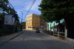 Just passed Exotic Caye Resort and Roadkill Bar belize beach resort