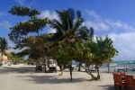 Brightly colored day downtown town san pedro belize beach pictures