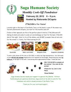Saga Cook off February saga belize