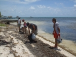 Beach clean up crew