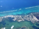 Ambergris Caye island aerial view